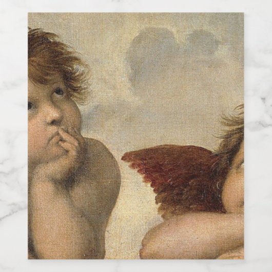 Raphael Cherubs Angels Weinetikett (Einzelnes Label)