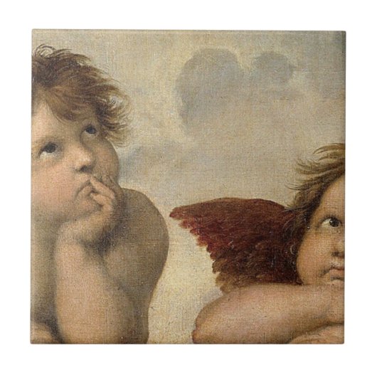 Raphael Cherubs Engel Fliese (Vorderseite)