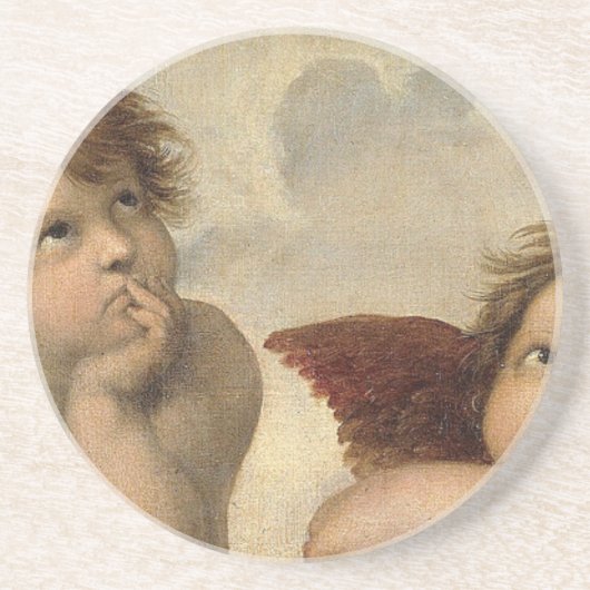 Raphael Cherubs Engel Getränkeuntersetzer (Vorne)