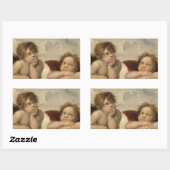 Raphael Cherubs Engel Rechteckiger Aufkleber (Blatt)