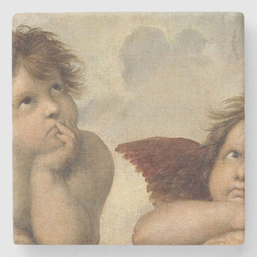 Raphael Cherubs Engel Steinuntersetzer (Vorderseite)