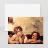 Raphael Cherubs Sistine Madonna Einladungen (Vorne/Hinten)