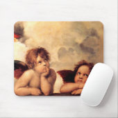Raphael Cherubs Sistine Madonna Mauspad (Mit Mouse)