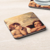 Raphael Cherubs Sistine Madonna Untersetzer (Linke Seite)