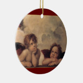 Raphael Cherubs Weihnachtsdekoration Keramikornament (Rechts)