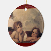 Raphael Cherubs Weihnachtsdekoration Keramikornament (Links)