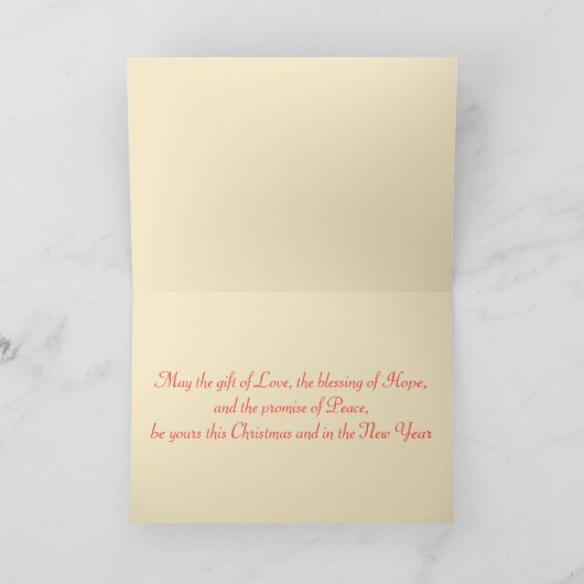 Raphael Cherubs Weihnachtskarte Feiertagskarte (Innenseite)