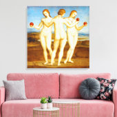 Raphael Classic Die drei Graces Gemälde wiederherg Leinwanddruck (Insitu (Wohnzimmer))