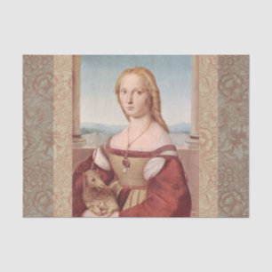 Raphael Dame und das Einhorn Klassische Kunst Seidenpapier