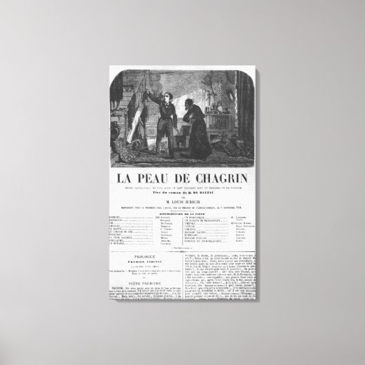 Raphael de Valentin und der Ladenbesitzer Leinwanddruck (Vorderseite)