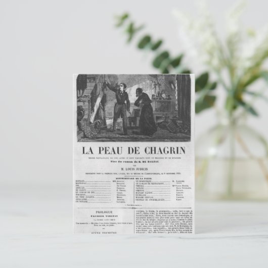 Raphael de Valentin und der Ladenbesitzer Postkarte (Stehend Vorderseite)