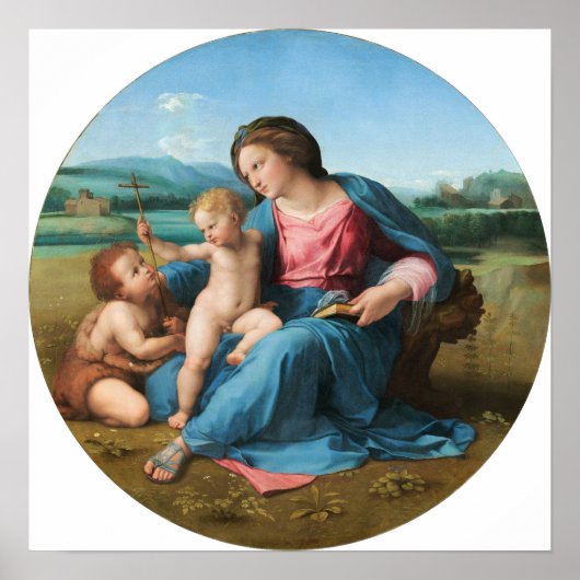 Raphael - Die Alba Madonna Poster (Vorne)