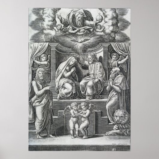 Raphael - Die Krönung der Jungfrau Poster (Vorne)
