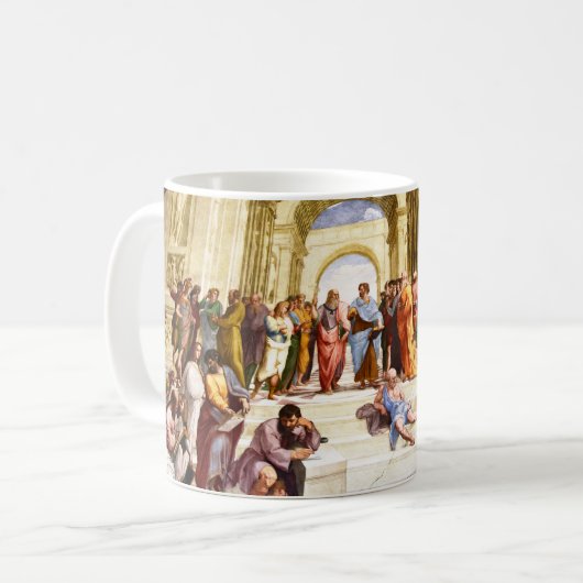 Raphael, Die Schule von Athen (1509) Kaffeetasse (Vorderseite Links)