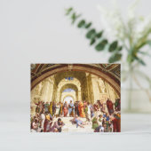 Raphael, Die Schule von Athen (1509) Postkarte (Stehend Vorderseite)