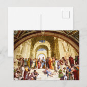 Raphael, Die Schule von Athen (1509) Postkarte (Vorne/Hinten)