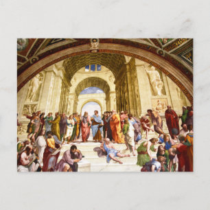 Raphael, Die Schule von Athen (1509) Postkarte