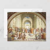 Raphael - Die Schule von Athen 1511 Postkarte (Vorne/Hinten)