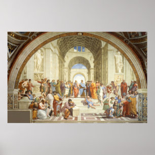 RAPHAEL - Die Schule von Athen 1512 Poster