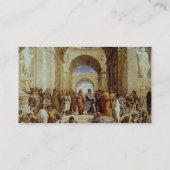 RAPHAEL "die Schule von Athen" (circa 1511) Visitenkarte (Rückseite)