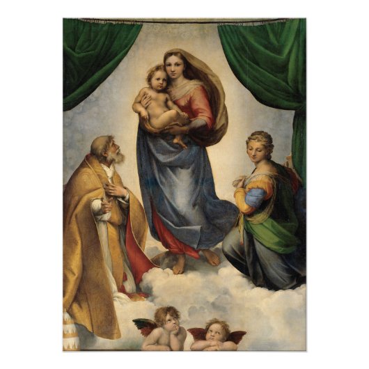 Raphael - Die Siena Madonna Fotodruck (Vorne)
