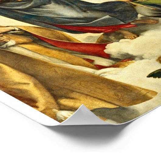 Raphael - Die Siena Madonna Poster (Ecke)