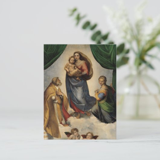 Raphael - Die Siena Madonna Postkarte (Stehend Vorderseite)