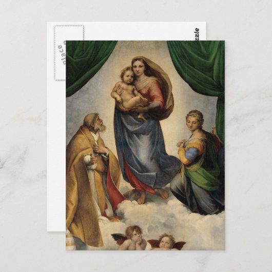 Raphael - Die Siena Madonna Postkarte (Vorne/Hinten)