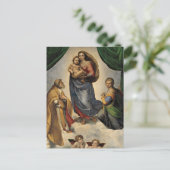 Raphael - Die Sixtinische Madonna Postkarte (Stehend Vorderseite)