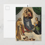 Raphael - Die Sixtinische Madonna Postkarte (Vorne/Hinten)