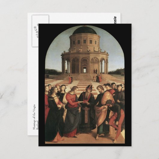 Raphael Ehe der Jungfrau Postkarte (Vorne/Hinten)