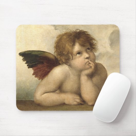 RAPHAEL-Engel 1 Mousepad (Mit Mouse)