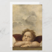 RAPHAEL-Engel 2 Briefpapier (Vorne/Hinten)