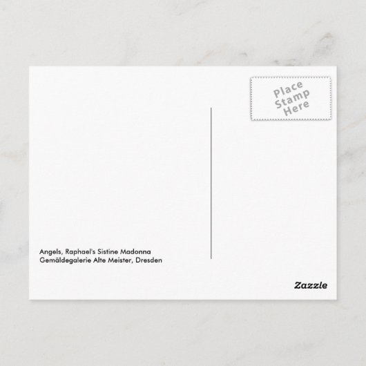 Raphael-Engel Postkarte (Rückseite)