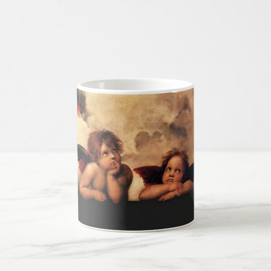 RAPHAEL-Engel Sistine Madonna 2 Engel Kaffeetasse (Mittel)