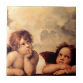 RAPHAEL-Engel Sistine Madonna Fliese (Vorderseite)