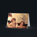 RAPHAEL-Engel Sistine Madonna Gruß-Karte Karte<br><div class="desc">RAPHAEL-Engel Sistine Madonna Grußkarte. Ölgemälde Altarpiece von 1513-1514. Das cherubim (putti) von Sistine Madonna RAPHAEL Rang unter der anerkanntesten Arbeit des Künstlers. Die zwei Engel sind bestreitbar die berühmtesten Engelsdarstellungen in der Welt. Das wehmütige Anstarren der zwei winged Engel hat Publikum jahrhundertelang bezaubert. Ein großes Geschenk für Fans von RAPHAEL...</div>