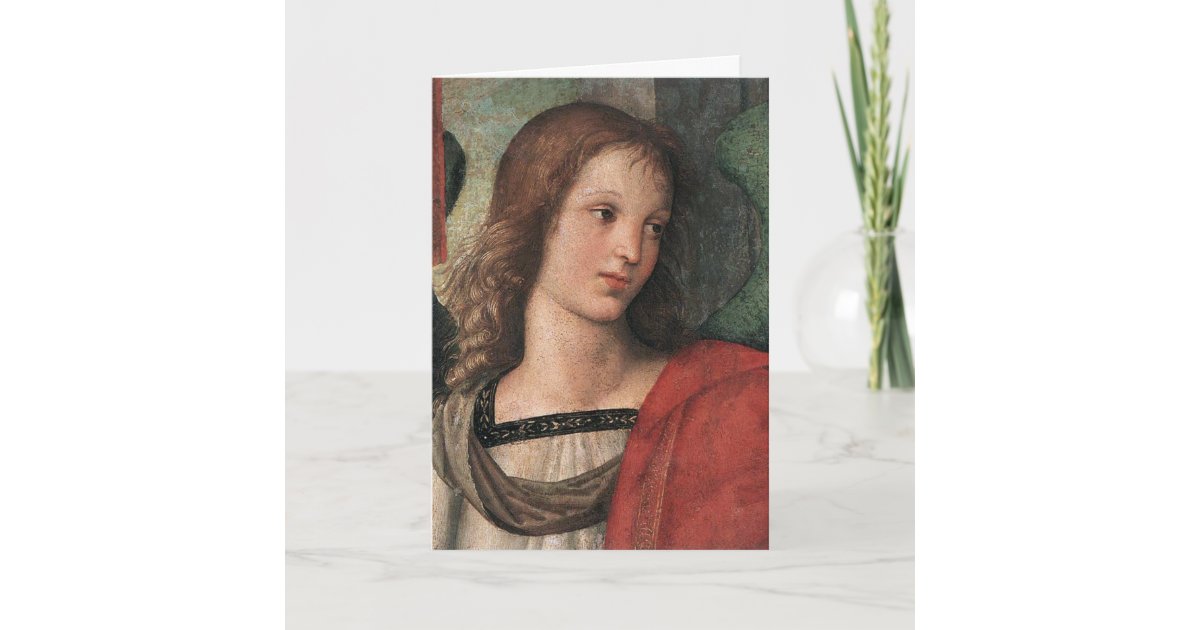Raphael Engels Weihnachtskarten Raffaello Sanzio Feiertagskarte Zazzle De