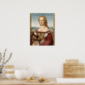 Raphael Frau mit Unicorn & Raphael Quote Poste Poster (Küche)