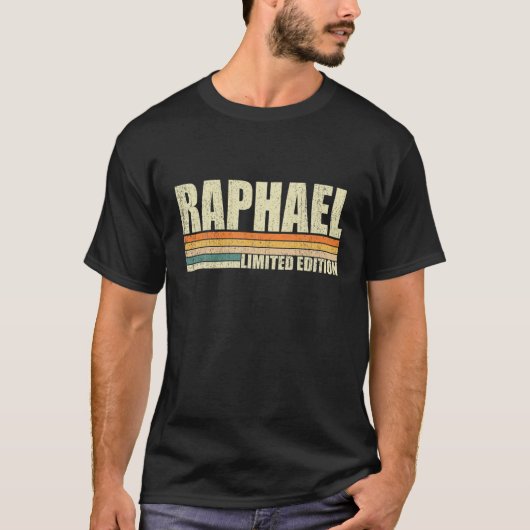 Raphael Geschenkname Personalisiert Funny Retro Vi T-Shirt (Vorderseite)