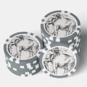 Raphael: Hanno, der Leo X-Elefant des Papstes Pokerchips (Stapel)