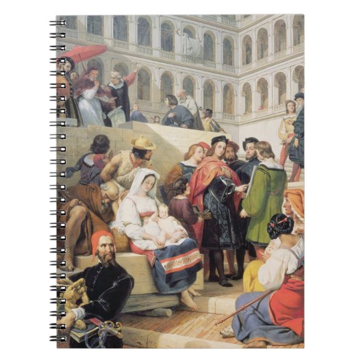 RAPHAEL im Vatikan, 1832 (Öl auf Leinwand) Notizblock (Vorderseite)