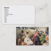 RAPHAEL im Vatikan, 1832 (Öl auf Leinwand) Visitenkarte (Vorne/Hinten)