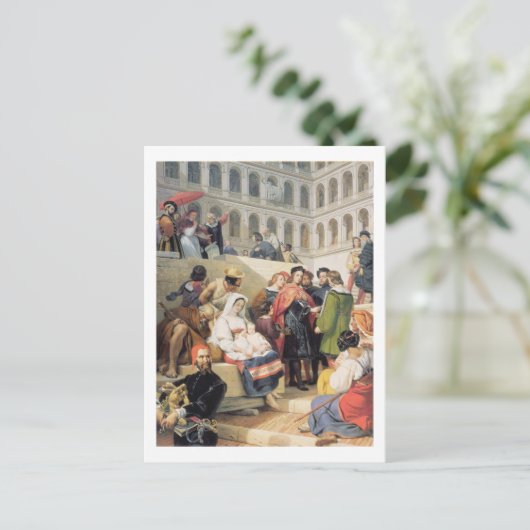 Raphael in the Vatican, 1832 (Öl/Canvas) Postkarte (Stehend Vorderseite)