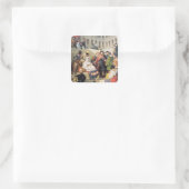 Raphael in the Vatican, 1832 (Öl/Canvas) Quadratischer Aufkleber (Tasche)