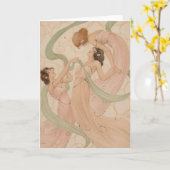 Raphael Kirchner Blank Note Card - Mayflyes Karte (Gelbe Blume)
