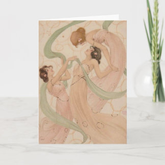 Raphael Kirchner Blank Note Card - Mayflyes Karte