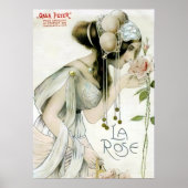 Raphael Kirchner, La Rose - Jugendstil Poster (Vorne)