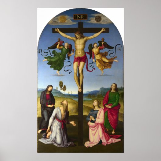 Raphael - Kreuzigung 1503 Poster (Vorne)