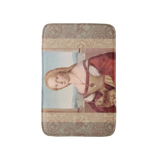 Raphael Lady and Unicorn Classic Badematte (Vorderseite Vertikal)